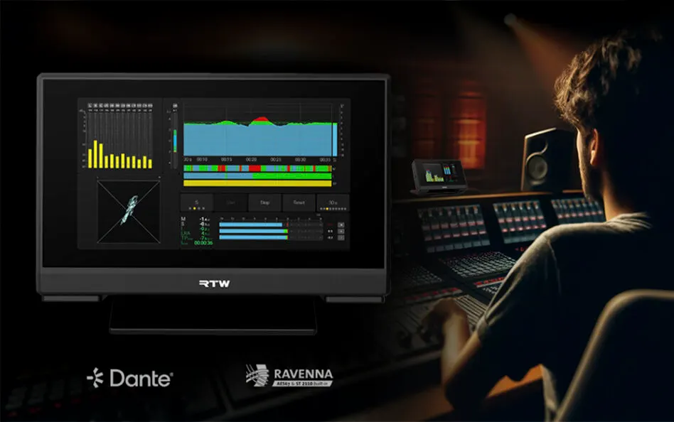RTW lanza TouchMonitor 5 monitoreo compacto para audio en red con opciones Dante y Ravenna